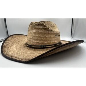 Resistol Jason Aldean Palm Leaf Cowboy Hat Amarillo Sky Size L RSAMSKB3041 Verde